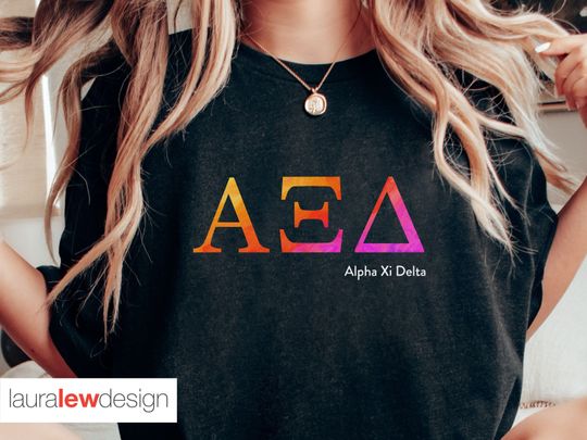 Discover Alpha Xi Delta Sorority shirt, custom trendy sorority shirt