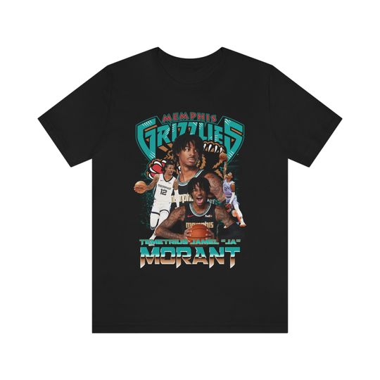 Discover Ja Morant 90s Style Vintage Bootleg Tee graphic T shirt , Vintage Inspired 90's Rap Sports R&B  Basketball T-Shirt
