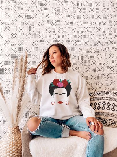 Discover Frida Kahlo Sweatshirt, Frida Jumper Sweatshirt