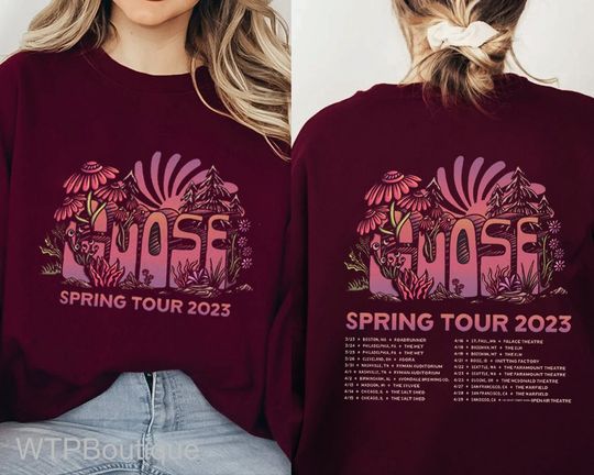 Discover Goose Spring Tour 2023 2 Sided Sweatshirt Goose Band 2023 Sweatshirt