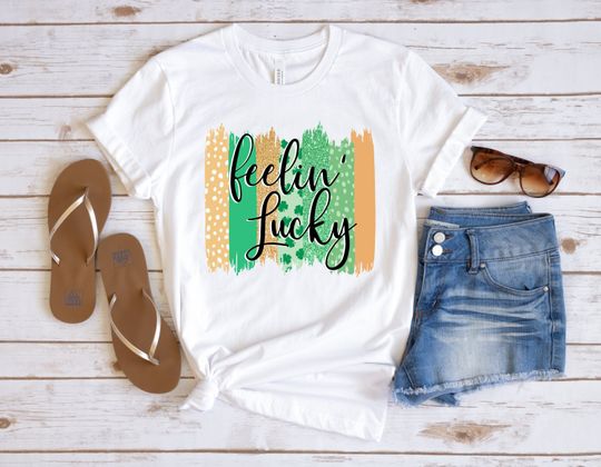 Discover Feelin' Lucky Shirt, Saint Patrick's Day Shirt