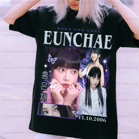 Discover EunChae Vintage Le Sserafim Merch Tshirt