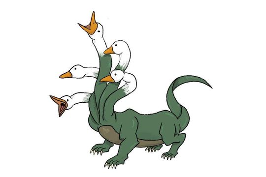 Discover Goose Hydra Sticker, Funny sticker
