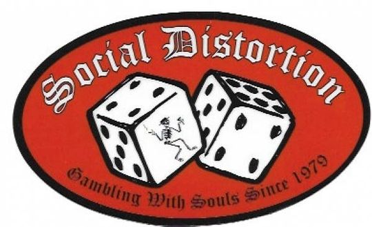 Discover Social Distortion Dice Vinyl Sticker /  Gambling with Souls