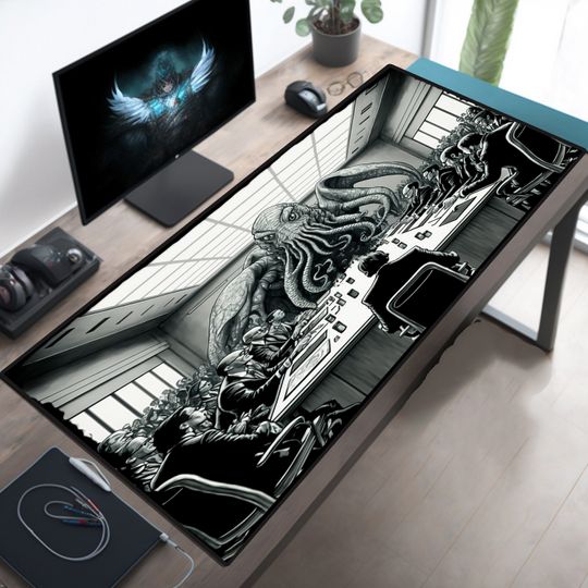 Discover Meeting Monster Gaming Desk Mat Gaming Horror Goth Gothic