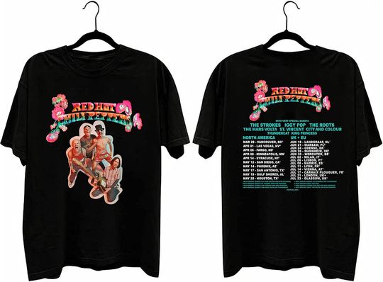 Discover Red Hot Chili Peppers 2023 Tour Shirt, Red Hot Chili Peppers Shirt,  RHCP Shirt