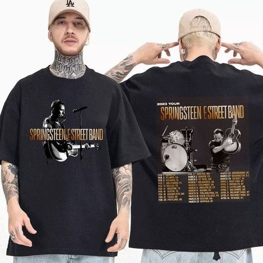 Discover Bruce Springsteen Tour 2023 Shirt, Bruce Springsteen E Street Band North American Tour 2023 Shirt