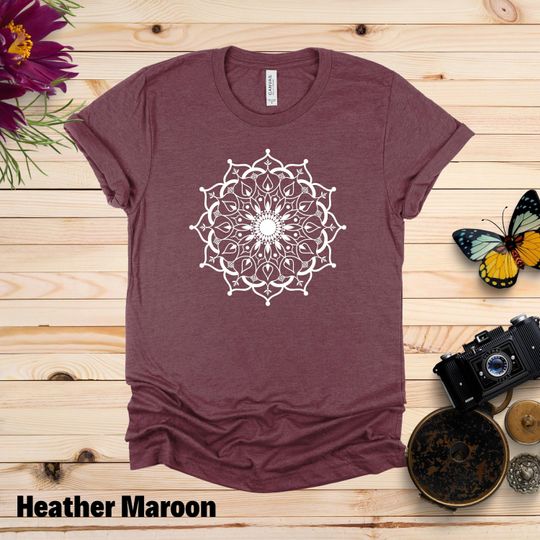 Discover Mandala Shirt, Mandala Graphic Tee, Cute Spring T-Shirt