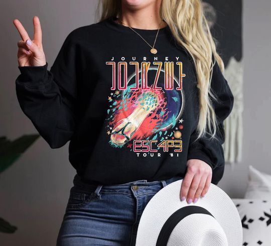 Discover Journey Rock Band Vintage Concert Sweatshirt