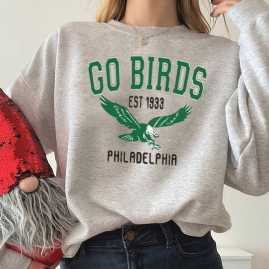 Discover Vintage Philadelphia Shirt, Go Birds Vintage Eagles Shirt Sweatshirt, Gameday Apparel