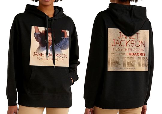 Discover Janet Jackson Together Again Tour 2023 Hoodie, Janet Jackson Shirt For Fan