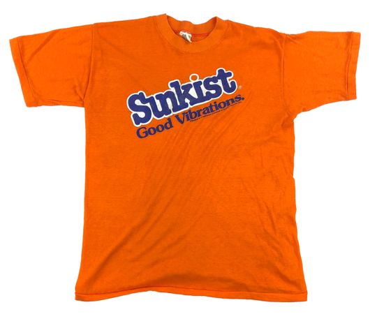 Discover Vintage Sunkist "Good Vibrations" T-Shirt