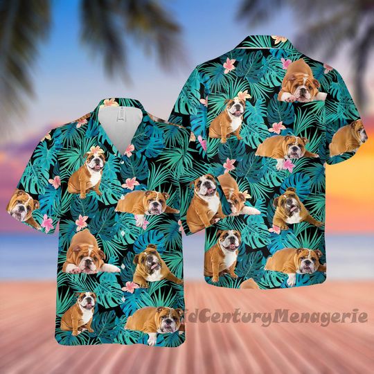 Discover English Bulldog Hawaiian Shirt