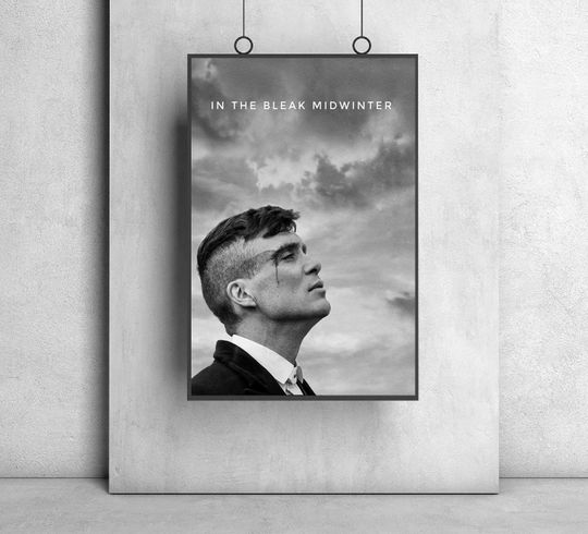 Discover Vintage Peaky Blinders Black and White Poster, Tommy Shelby Poster