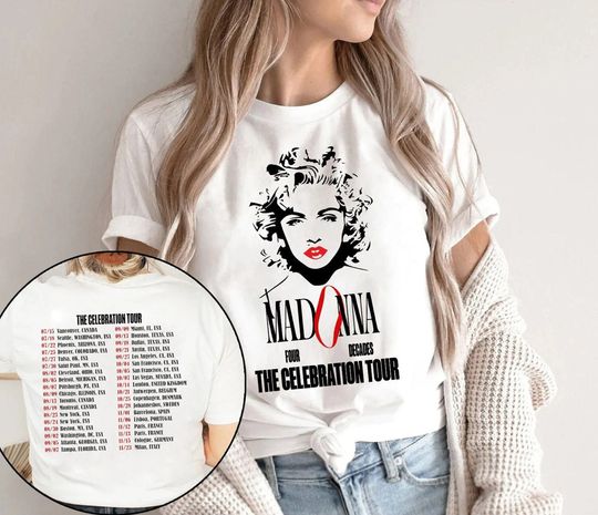 Discover Madonna The Celebration Tour 2023 Shirt, Madonna Shirts, The Celebration Tour Tees