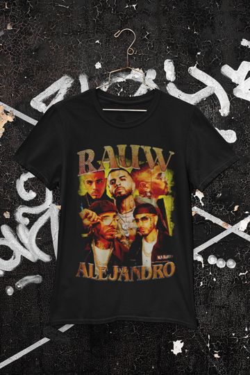 Discover Rauw Vintage 90's Style T-Shirt, Alejandro, RAUW ALEJANDRO - Saturno 2023 World Tour