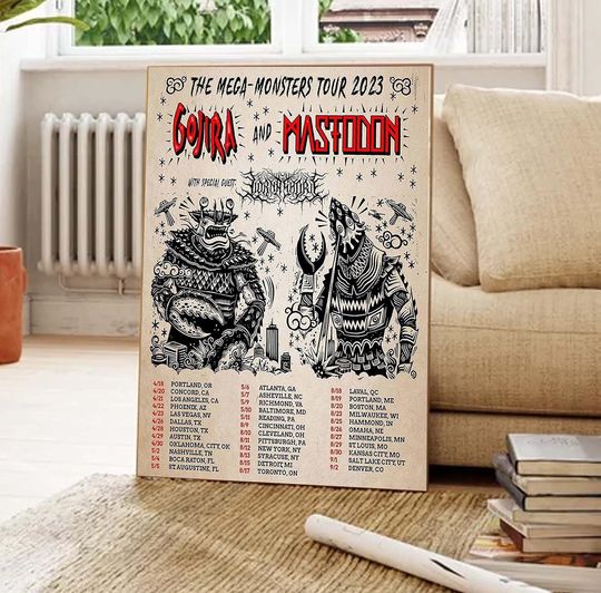Discover Gojira and Mastodon tour 2023 Poster