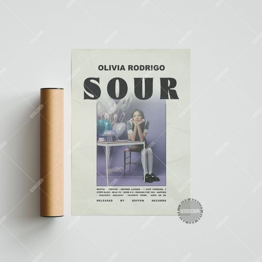 Discover Olivia Rodrigo Posters, Sour Poster, Album Cover Poster