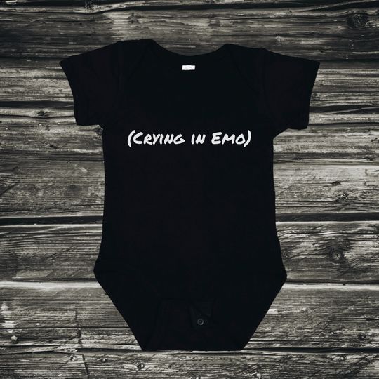 Discover Crying in Emo Bodysuit, Rock 'n Roll Baby, Punk Baby