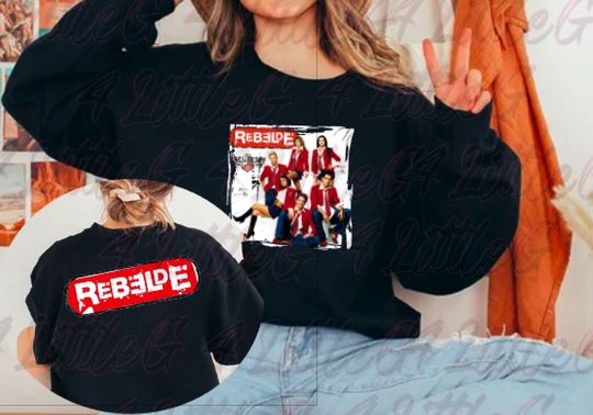 Discover Rebelde, RBD ,  Crewneck sweatshirt, Rebelde RDB Tour Shirt