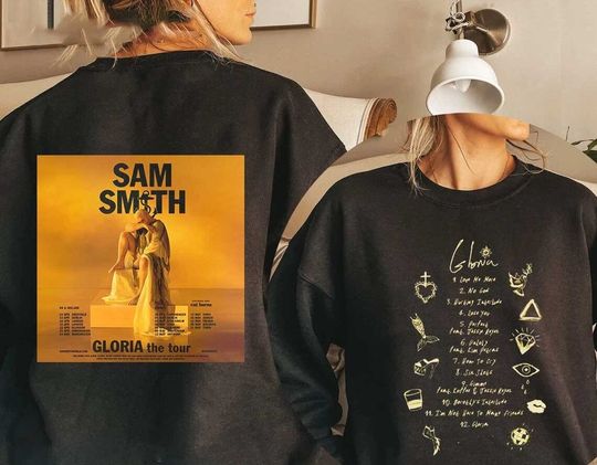 Discover Sam Smith Gloria World Tour 2023 Shirt, Sam Smith Shirt, Gloria UK Europe Tour Shirt