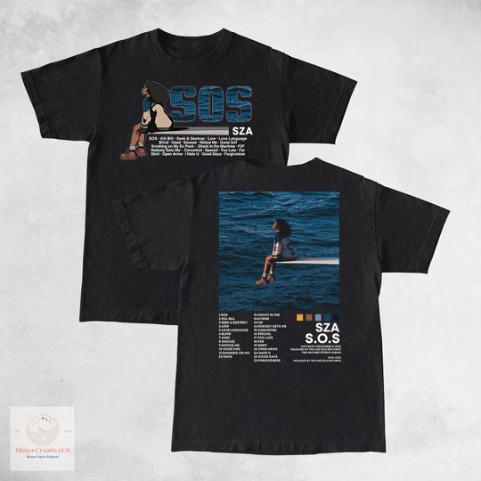 Discover SZA SOS Tracklist Album Shirt, Sza Shirt, Sos Album Shirt