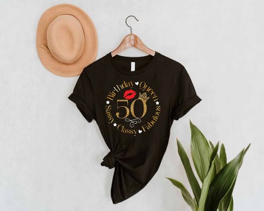 Discover 50 and Fabulous T-Shirt for Women's 50th Birthday