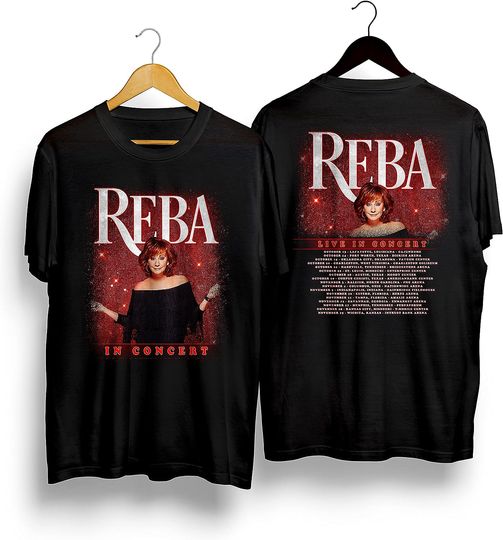 Discover Reba Mcentire T-Shirt Country Music Tour 2023 Gifts for Fans, Reba Mcentire T-Shirt