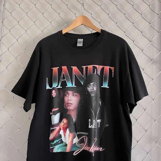 Discover Vintage Style Janet Jackson Graphic Tee