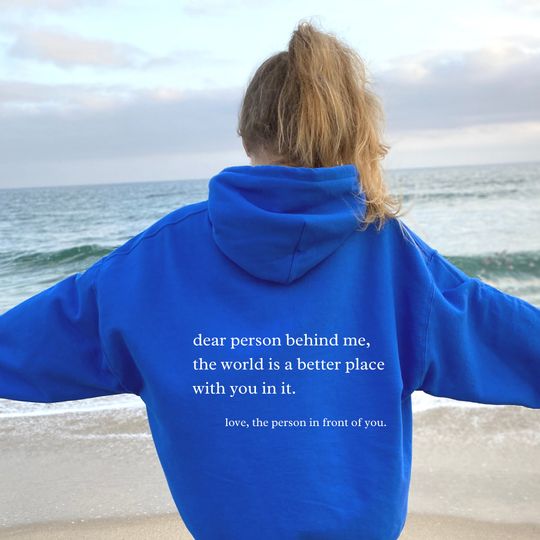 Discover Dear Person Behind Me Hoodie, Aesthetic Hoodies, Oversized Hoodie