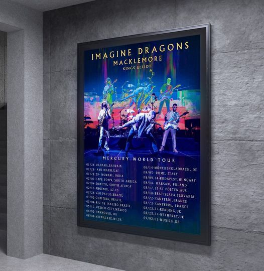 Discover Imagine Dragons Mercury Tour 2023 Poster