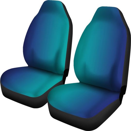 Discover Ombre Blue Turquoise Seat Covers Colorful Happy Artistic, Vehicle Seat Covers Aqua