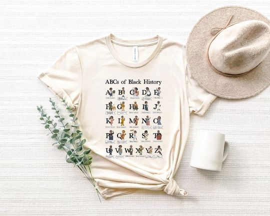 Discover Black American History Shirt | ABCs of Black History Month Tshirt