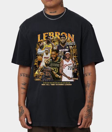Discover LeBron James Vintage 90s Shirt