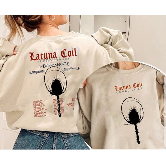 Discover Lacuna Coil 2023 Band Tour Shirt