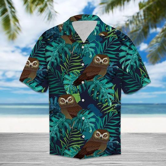 Discover Unisex Owl Hawaiian Shirt, Aloha Hawaiian Shirts