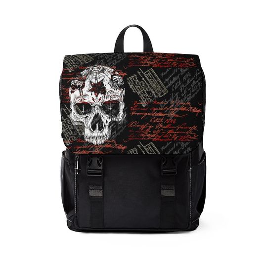 Discover Skull Gothic Unisex Casual Shoulder Backpack