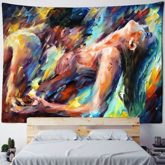 Discover Body Oil Painting Tapestry