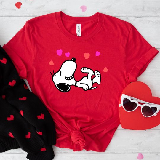 Discover Snoopy Valentine's Day Love Hearts Shirt - Cute Gift