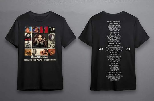 Discover Together Again 2023 Tour, Janet Jackson Together Again Tour 2023 Shirt