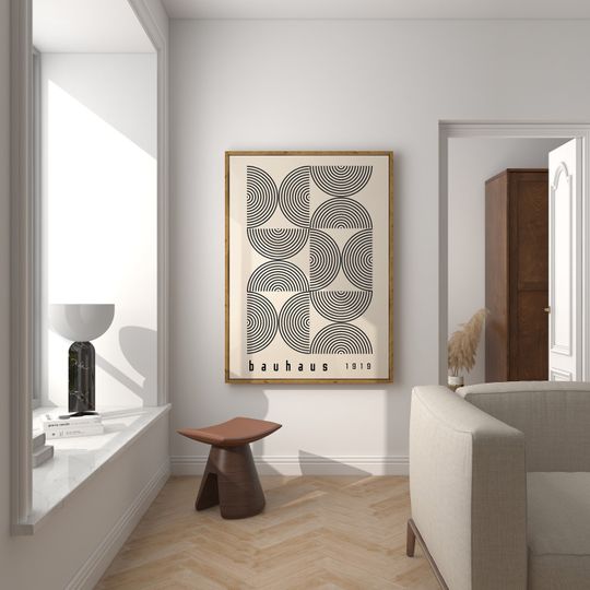 Discover Bauhaus Printable Exhibition Poster, Vintage Bauhaus Wall Art