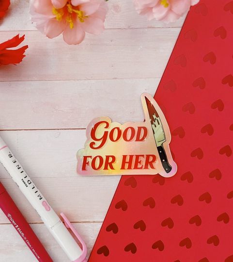 Discover Good For Her cinematic universe sticker, Horror Movie, Scary Movie sticker