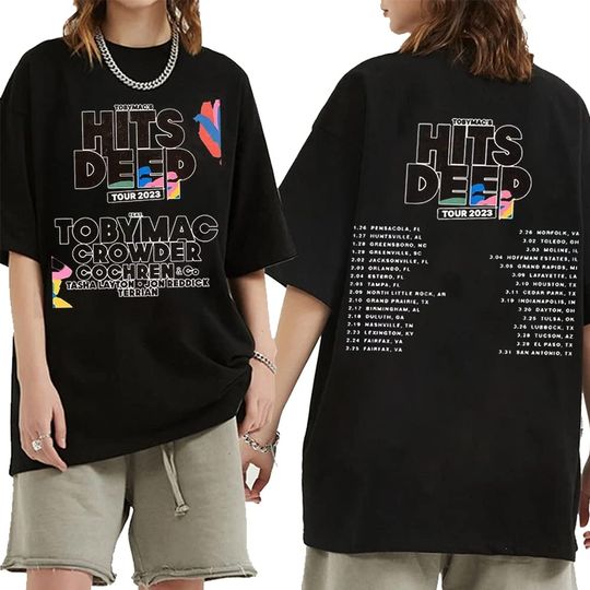 Discover TobyMacs Shirt Shirt, Hits Deep Tour 2023 T-shirt, TobyMacs Tour 2023 T-Shirt