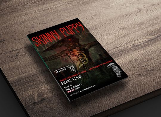 Discover Skinny Puppy Band Final Tour 2023 Poster