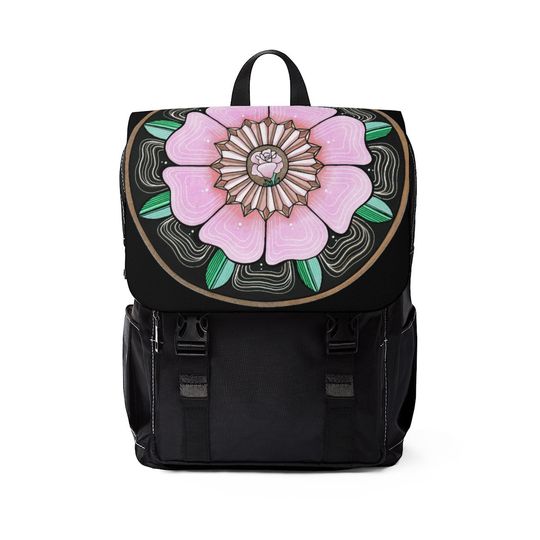 Discover Rose Gold Mandala Unisex Casual Shoulder Backpack