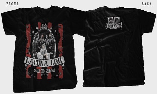 Discover New D T G printed T-shirt - LACUNA COIL - The 119 Show