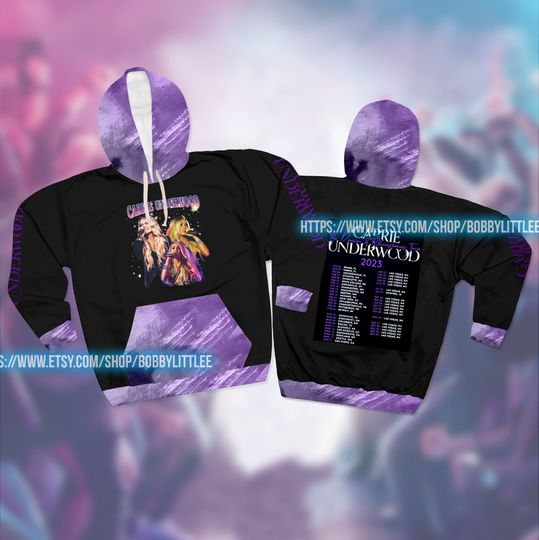 Discover Carrie Underwood Denim And Rhinestones Tour 2023 3D Hoodie