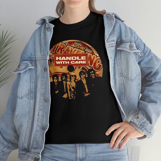 Discover Traveling Wilburys Handle With Care poster album cover T shirt