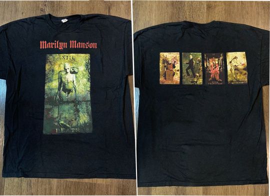 Discover Marilyn Manson Hierophant Tarot 2000 Holy Wood Tour T-Shirt,