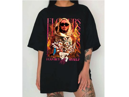 Discover Miley Cyrus Flowers Shirt | I can buy myself flowers T-Shirt